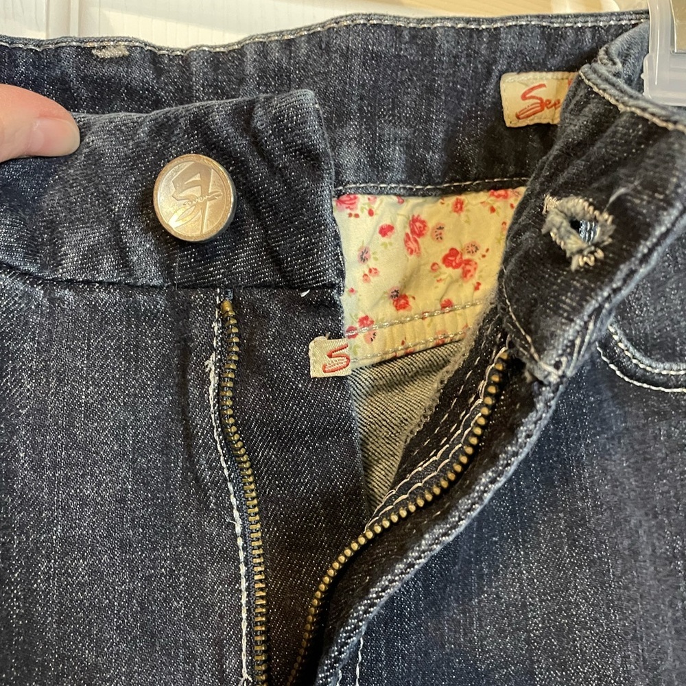 Seven7 Limited Edition premium dark wash denim jeans plus sz 20 - Picture 6 of 15